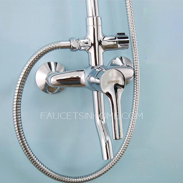 Affordable Chrome Water Efficient Exposed Shower Faucets