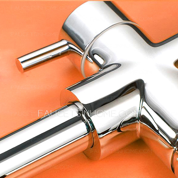 Best Chrome Two Handles Kitchen Sink Faucets For Bathroom