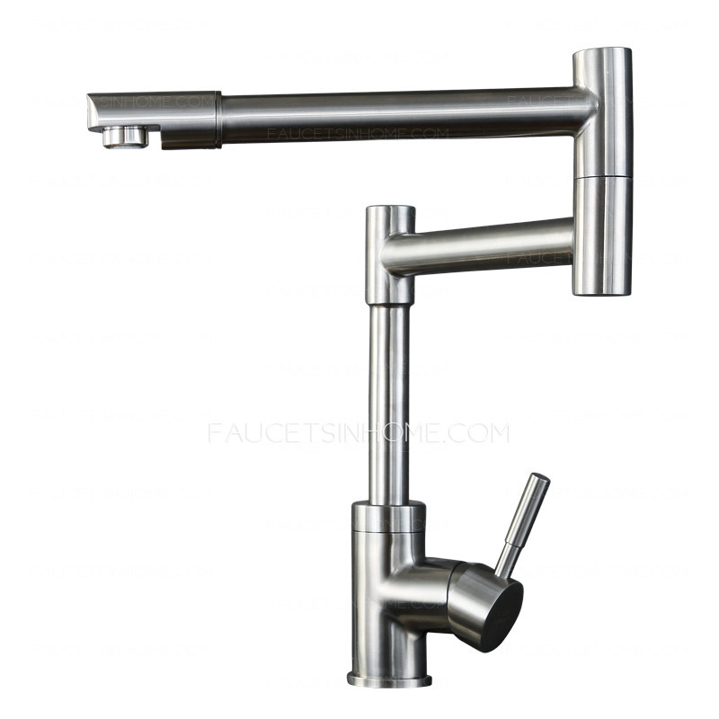 Designer Stainless Steel Nickel Brushed Pot Filler Faucet