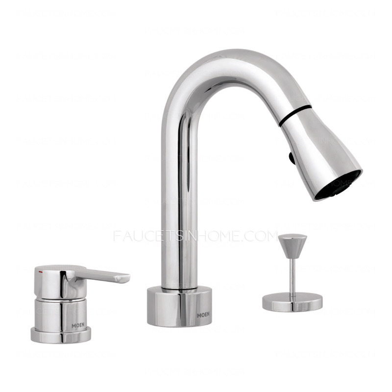 Designer Pull Out Widespread Modern Bathroom Faucets