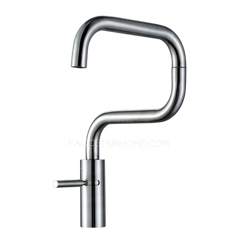 Simple Rotatable Stainless Steel Best Kitchen Faucets For Bedroom