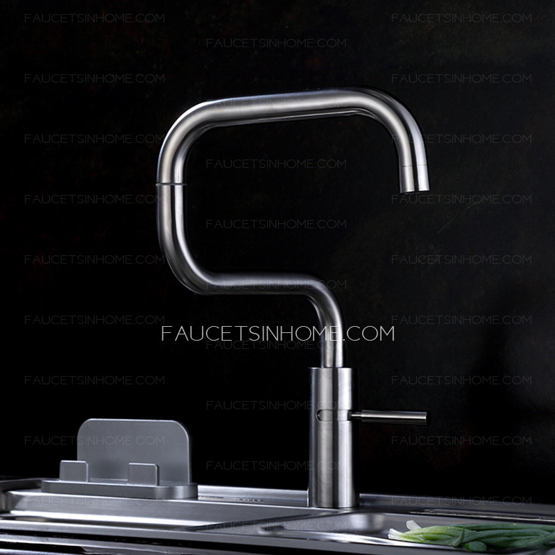 Simple Rotatable Stainless Steel Best Kitchen Faucets For Bedroom