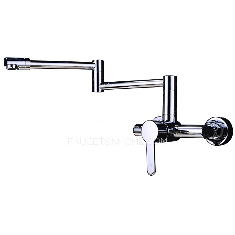 Best Wall Mounted Folding Modern Kitchen Faucet Chrome