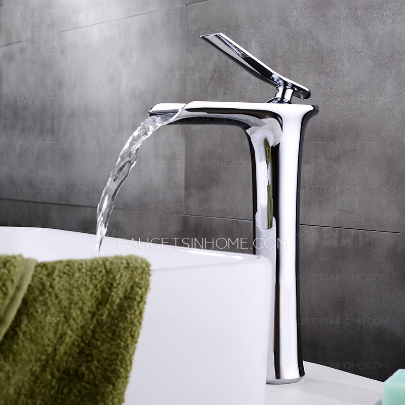 Best Chrome Single Handle Bathroom Waterfall Faucet