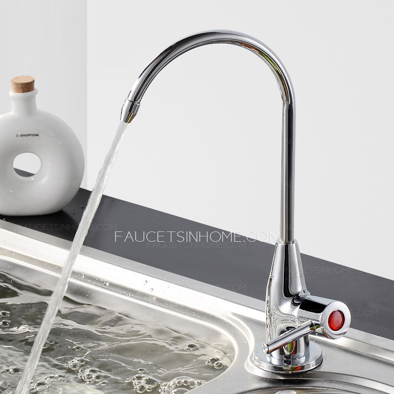 Simple Single Handle Chrome Best Kitchen Faucets