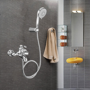 High End Chrome Wall Mount Single Handle Shower Faucet