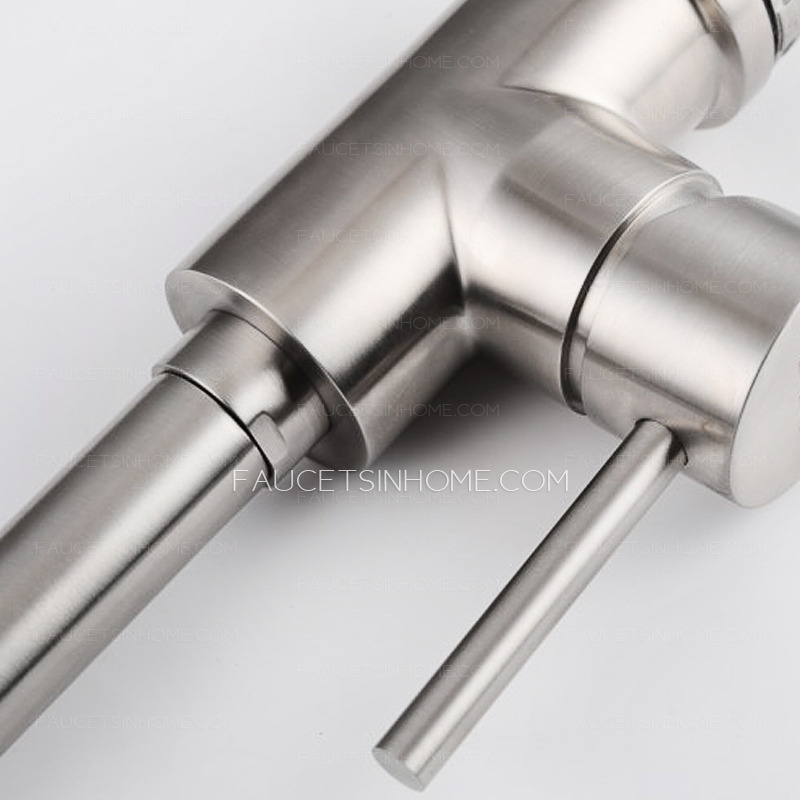 Designer Stainless Steel Single Kitchen Faucet One Hole