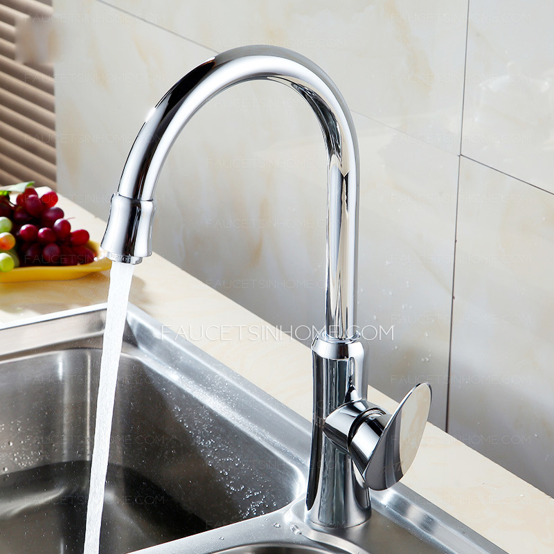 Rotatable Single Handle Chrome Best Kitchen Faucets