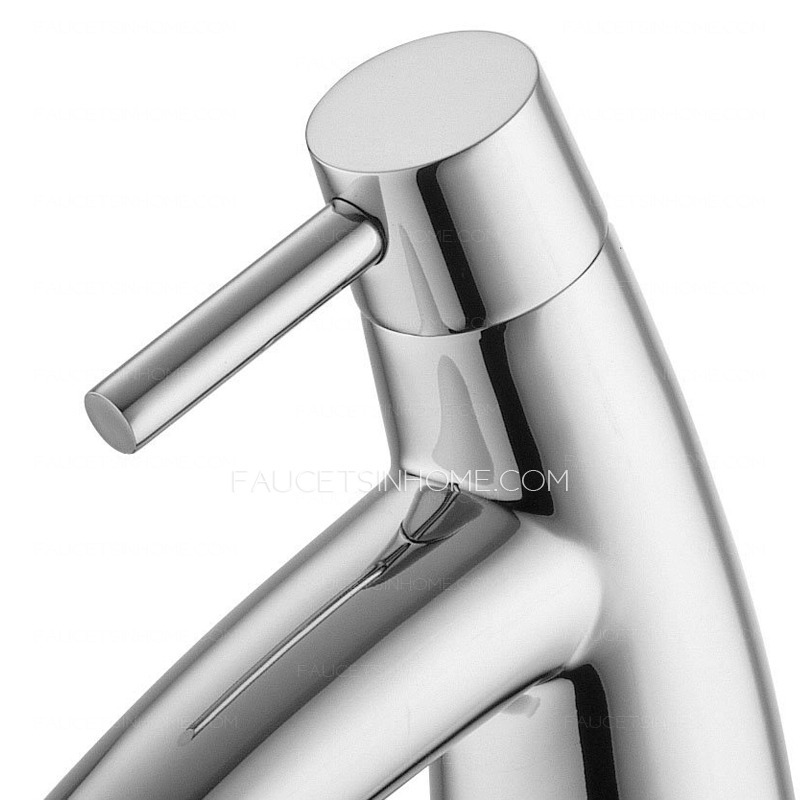 Designer One Handle Brass Chrome Faucets For Bathroom
