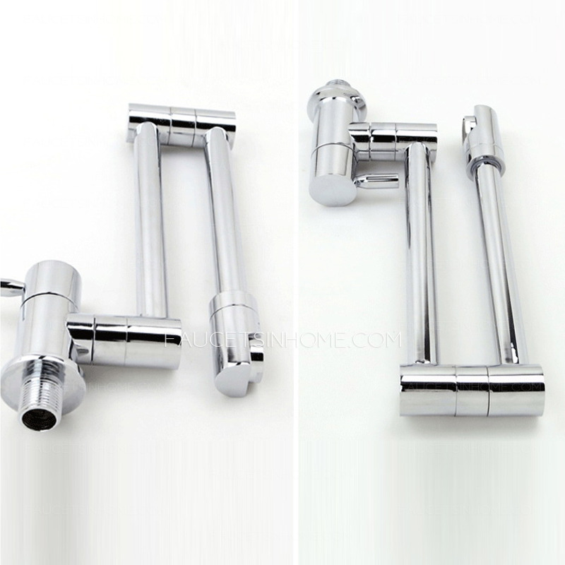 Simple Wall Mount Pot Filler Faucet One Hole