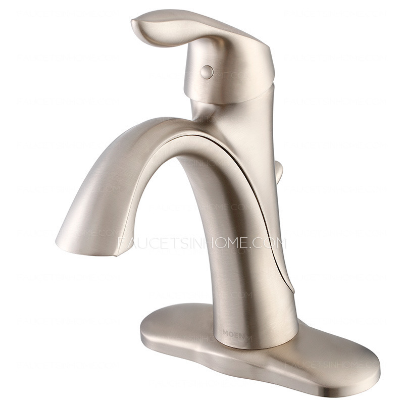 High End Brass Nickel Brushed Modern Bathroom Faucet