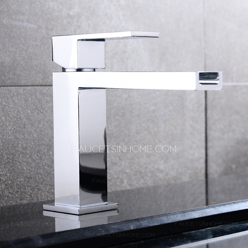 Best Exposed Waterfall Brass Chrome Single Hole Bathroom Faucet