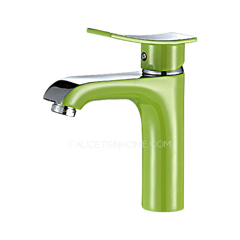 Designer One Handle Vessel Painting Faucets For Bathroom