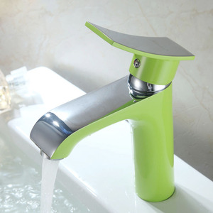 Designer One Handle Vessel Painting Faucets For Bathroom