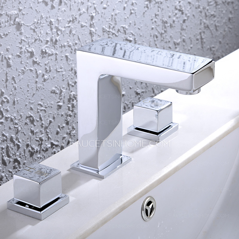 Good Widespread Three Holes Modern Bathroom Faucet