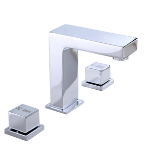 Good Widespread Three Holes Modern Bathroom Faucet