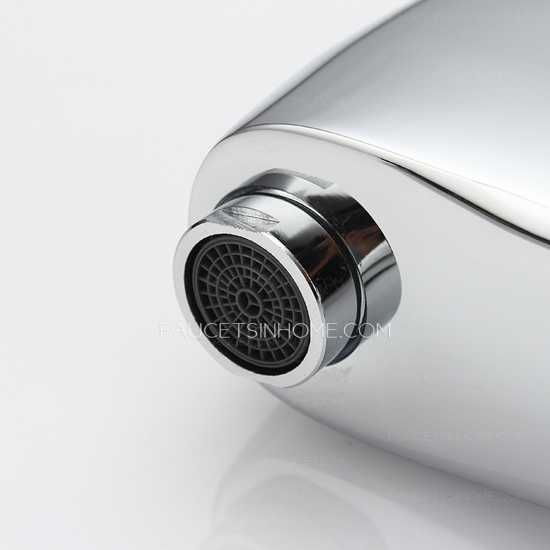 Designer Chrome One Handle Brass Bathroom Faucets