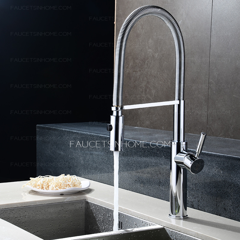 Rotatable One Handle Chrome High End Kitchen Faucets