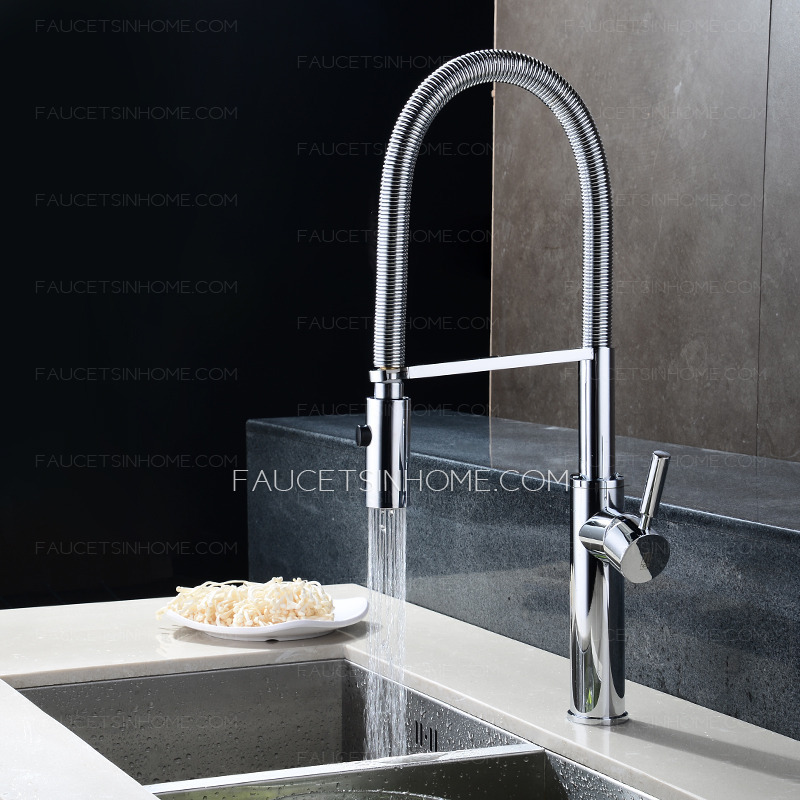 Rotatable One Handle Chrome High End Kitchen Faucets