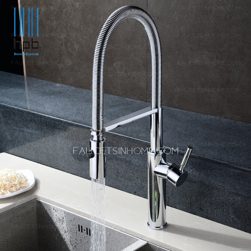 Rotatable One Handle Chrome High End Kitchen Faucets