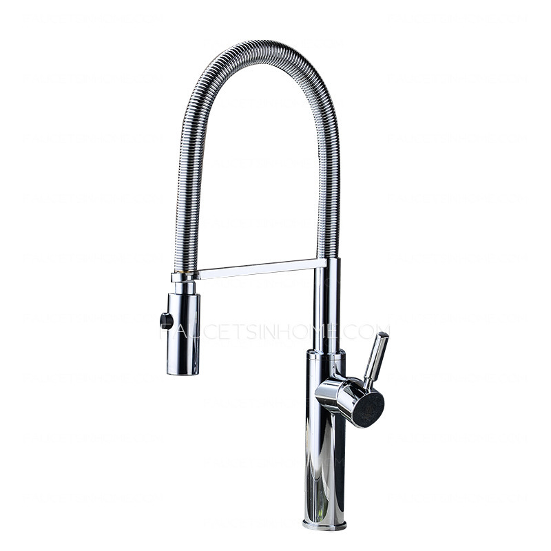 Rotatable One Handle Chrome High End Kitchen Faucets