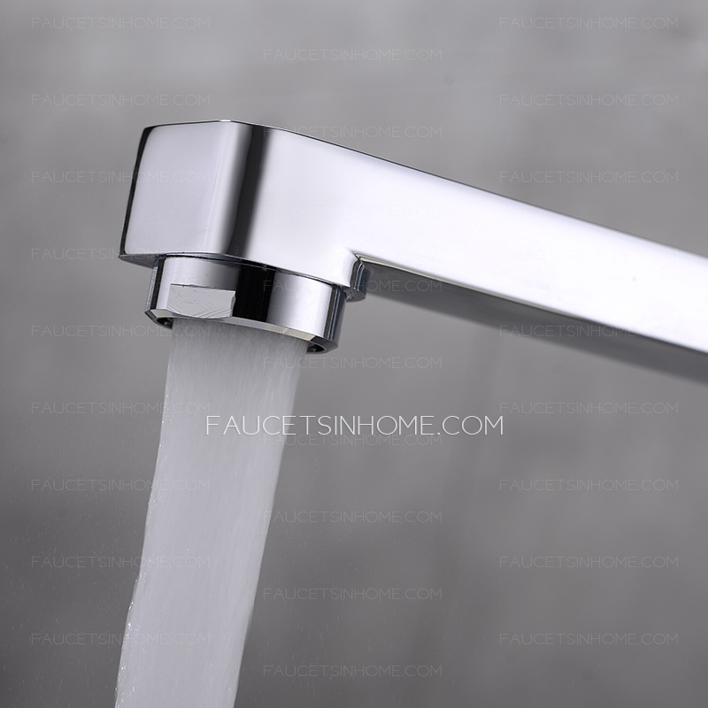 High End Chrome Brass Contemporary Faucets Bathroom