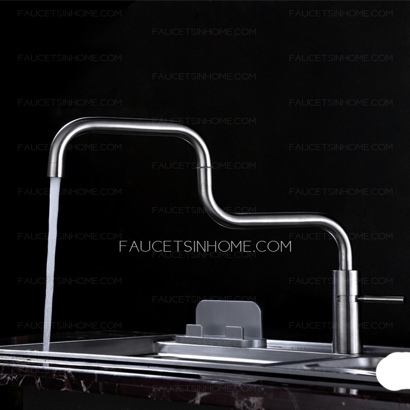 Quality Stainless Steel Nickel Brushed Modern Kitchen Faucets