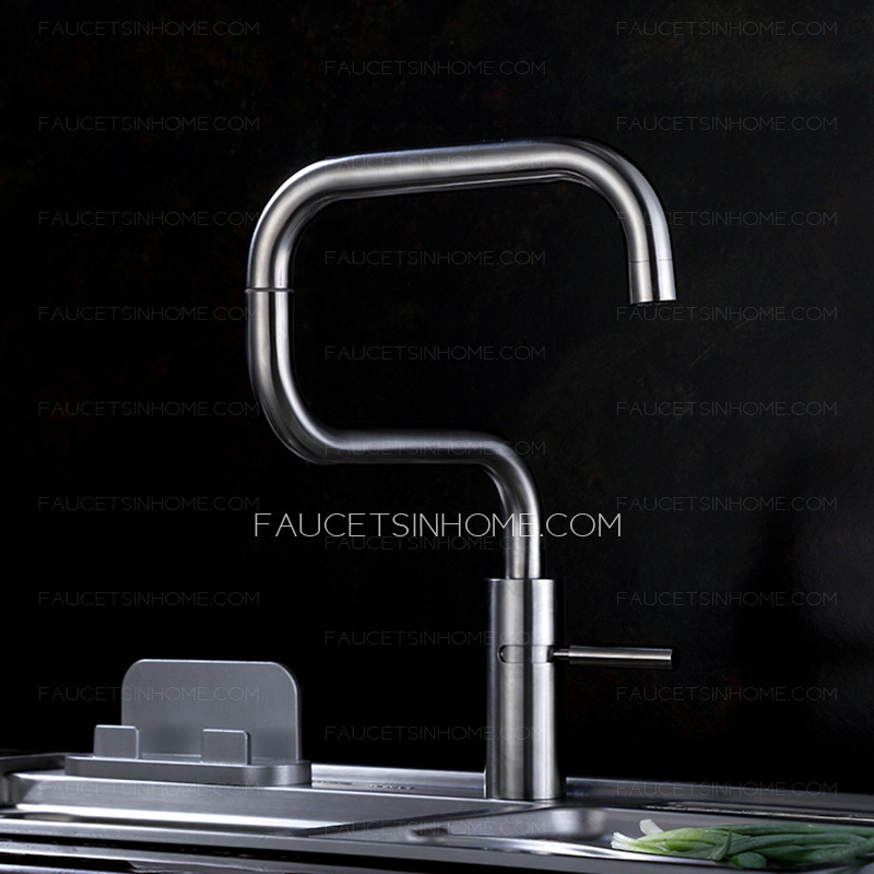 Quality Stainless Steel Nickel Brushed Modern Kitchen Faucets