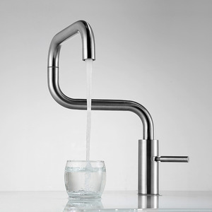 Quality Stainless Steel Nickel Brushed Modern Kitchen Faucets