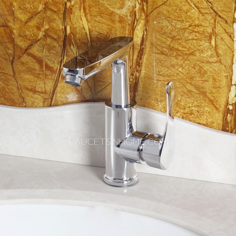 Designer One Handle Chrome Brass Bathroom Sink Faucets
