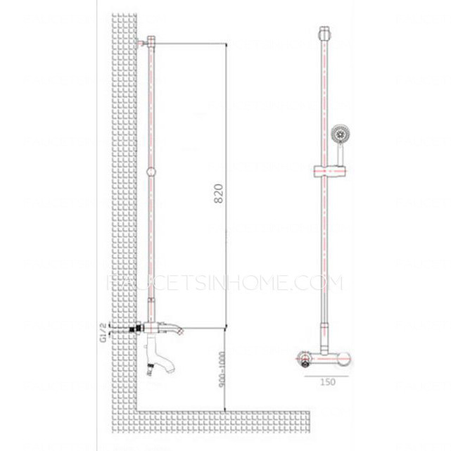Modern Chrome Multi-Function Hand Shower Contemporary Shower Fixtures