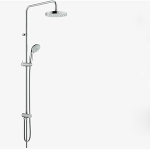 Modern Wall Mount Brass 8 Inch Diameter Top Shower Faucet System