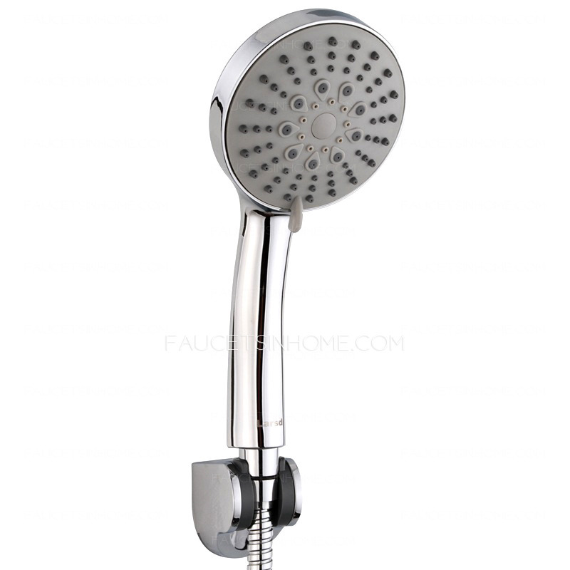 Silver ABS Plastic Chrome Finish Hand Shower