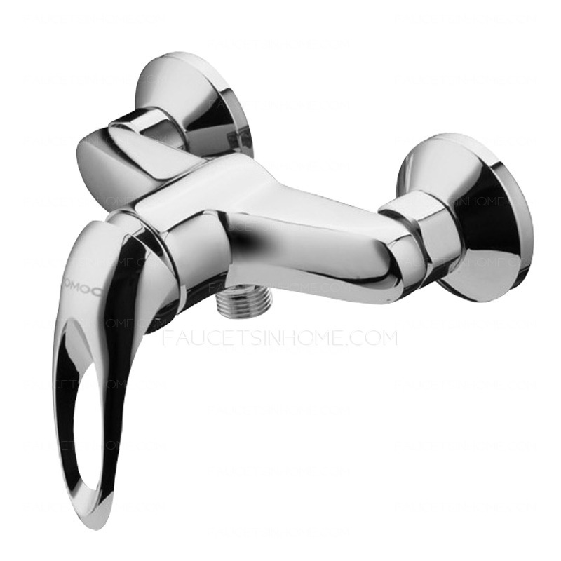 Functional Wall Mount Brass Chrome Wall Mount Shower Faucet