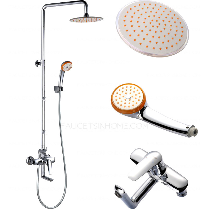 Quality Three-Type Adjustable Chrome Brass Best Outdoor Showers