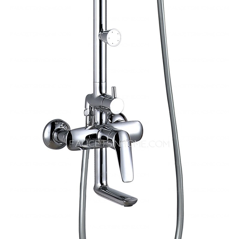 Quality Three-Type Adjustable Chrome Brass Best Outdoor Showers