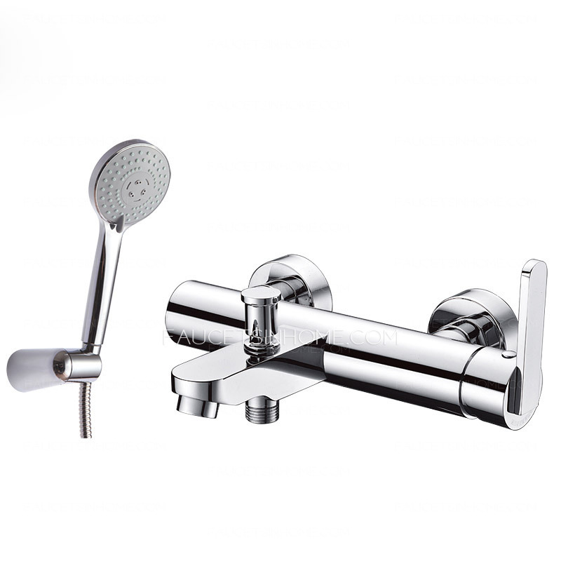 Simple Brass Chrome ABS Plastic Shower Hand Custom Shower Fixture System
