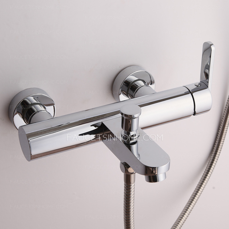 Simple Brass Chrome ABS Plastic Shower Hand Custom Shower Fixture System