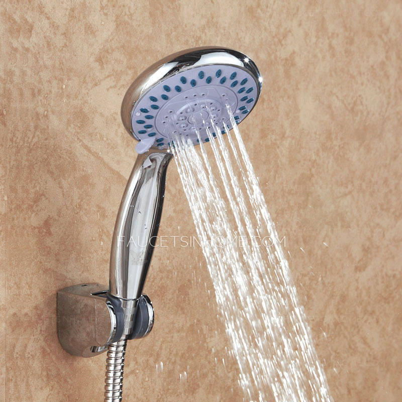 Simple Chrome Three-Function Type Hand Shower Set