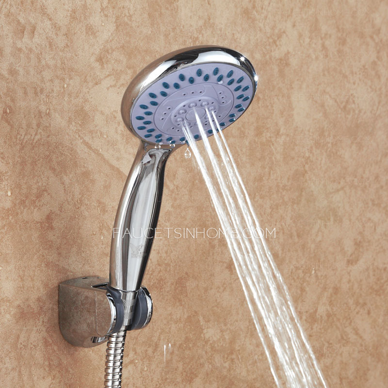 Simple Chrome Three-Function Type Hand Shower Set