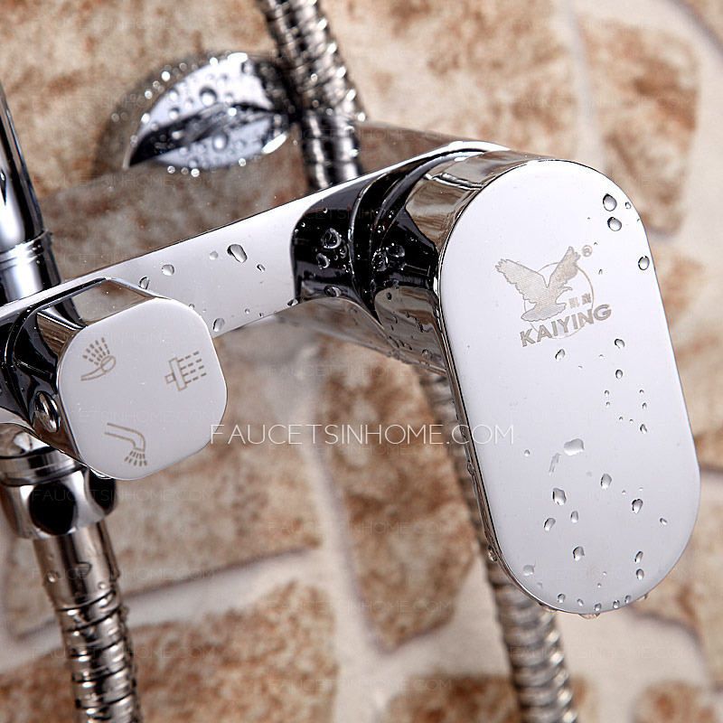 Good Quality Square Shaped Chrome Best Shower Faucet