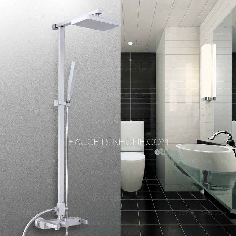 Designer Wall Mount Aluminum Fixture Shower Faucet For Bathroom