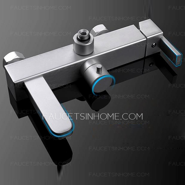 Designer Wall Mount Aluminum Fixture Shower Faucet For Bathroom