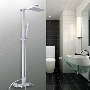 Designer Wall Mount Aluminum Fixture Shower Faucet For Bathroom