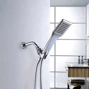 Simple Brass Chrome Wall Mounted Hand Shower Faucet