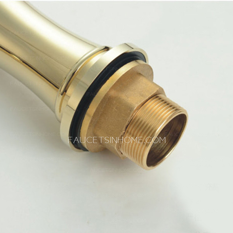 Luxury Polished Brass Modern Bathroom Sink Faucet