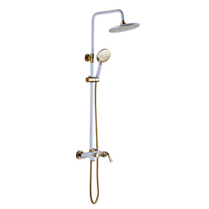 Modern Multi-Functional White Rain Forest Outdoor Shower Sytem