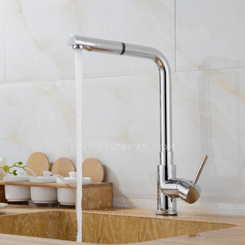 High Quality Brass Controllable Pullout Kitchen Faucet Sprayer