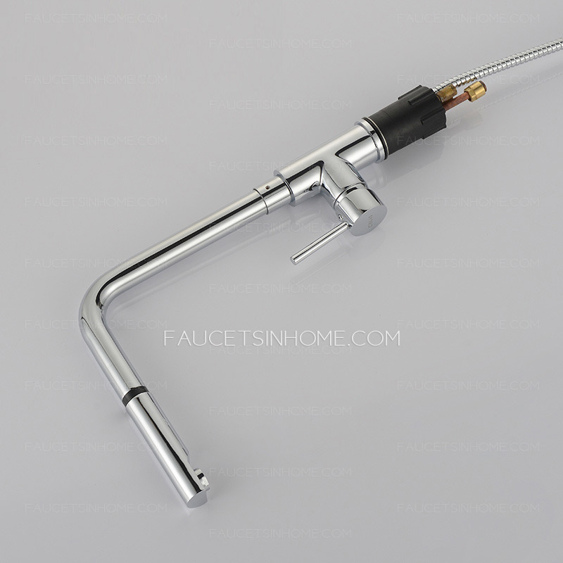 High Quality Brass Controllable Pullout Kitchen Faucet Sprayer