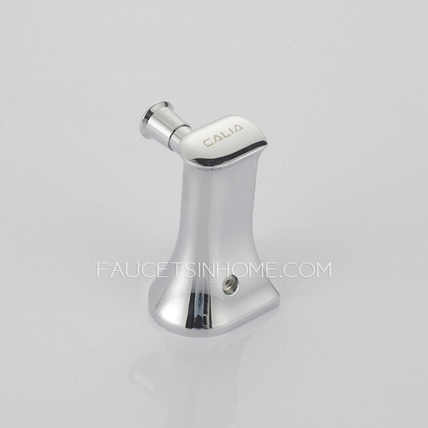 Modern Styled Chrom Finish Sliver Brass Robe Hook